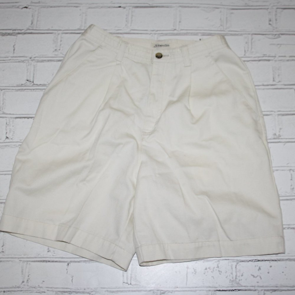 🤍🌾 Cream High-Waisted Shorts · St. John’s Bay · Size 4 🌾🤍